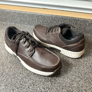 Orthofeet 428 Mens Sz 13 M Brown Comfort Casual Walking Driving Shoe Lace Up Low